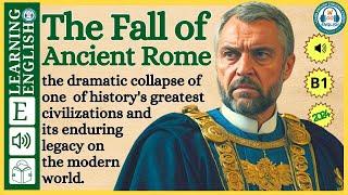 Improve your English  ⭐  Very Interesting Story - Level 3 -  The Fall of Ancient Rome | WooEnglish