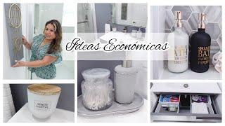 IDEAS PARA DECORAR Y ORGANIZAR  TU BAÑO / DIY ELEGANTE CON POCO DINERO