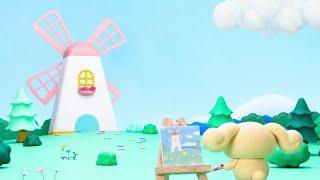 The Rainbow Paints | Cinnamoroll Stop Motion Animation