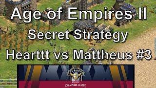 Aoe2: Secret Indians Strategy - Hearttt vs Mattheus #3 (Resonance22 & T90Official)