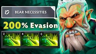 Max Attack Speed + Max 200% Evasion Builds 45Kills Lone Druid 7.37 Bear Necessities Dota 2