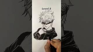 What level are you?  #shorts #animedrawing #jujutsukaisen #gojo