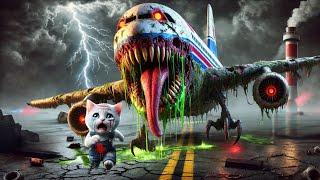 Horror, Kitten  Traveling and Plane ️ Monster Transformation. | Story of transformation