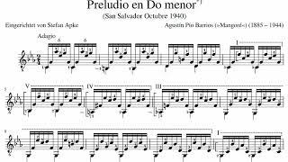 A. Barrios, Prelude in C minor