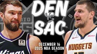 Denver Nuggets vs Sacramento Kings Full Game Highlights | Dec 16 | 2025 NBA Season