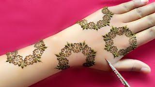 Back hand stylish mehndi design | Full hand mehndi design | simple mehndi | mehndi design | mehndi.