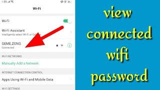 HOW TO VIEW YOUR CONNECTED WIFI PASSWORD ? | 9TechnoR