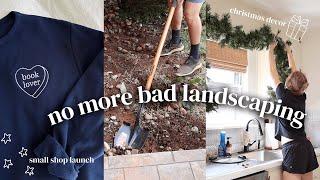 PRODUCTIVE DAYS | home exterior makeover, decorating for christmas & book lover apparel launch