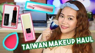 TAIWAN MAKEUP HAUL! | MKUP,  Mermaid Brush, Silicone Sponge, Lipsticks etc.