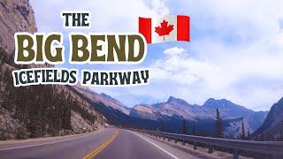 Drive to the BIG BEND (Icefield Parkway) Banff National Park - most scenic way | Canada [4K]