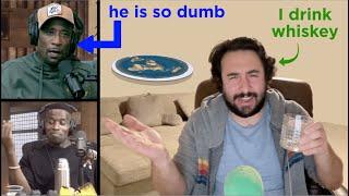 Reacting to Rapping Flat Earther While Drinking