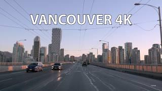 Vancouver 4K - Sunday Morning - Driving Downtown