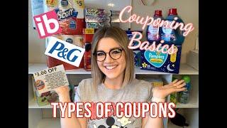 COUPONING BASICS! MANUFACTURER, STORE, AND REBATE COUPONS EXPLAINED!