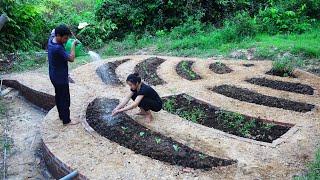 Renovate the vegetable garden, grow beautiful clean vegetables / Couple building life