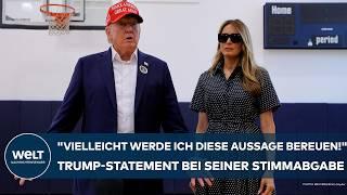 US-WAHL: "Vielleicht werde ich diese Aussage bereuen!" Statement von Donald Trump bei Stimmabgabe!