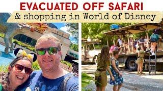 EVACUATED OFF SAFARI in Animal Kingdom | Shopping in World of Disney - Disney Springs