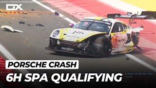 PORSCHE RAIDILLON CRASH | WEC 6H of Spa-Francorchamps | Qualifying 2024