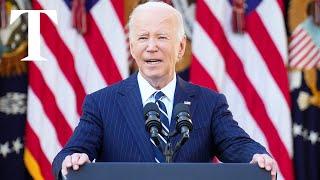 LIVE: President Biden statement on education ahead of Donald Trump visit