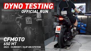 CFMoto 650 MT Scorpion Exhaust (Slip-on System) Dyno Run