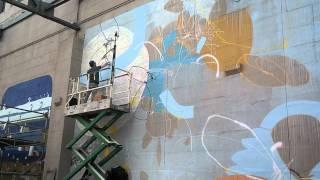 RVA Street Art Festival 2012: Hense working on 4-14-2012