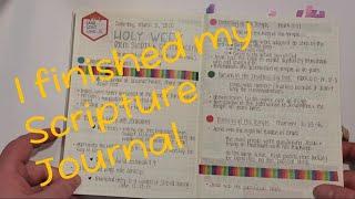 I Finished My Scripture Journal | Scripture Journal Flip Through