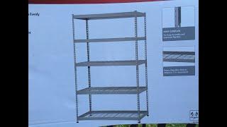 Home Depot Exclusive Husky 78 inch X 48 inch X 24 inch   5 Steel Heavy Duty Shelf Storage Unit