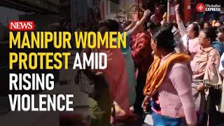 Manipur Women Vendors Protest Amid Ongoing Violence and Tension