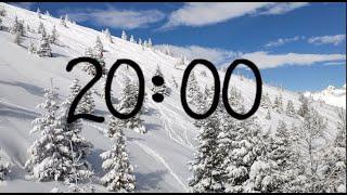 20 Minute Winter Countdown Timer With Calming Music ️ 