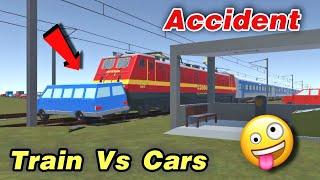 Train vs Car Accident | Realistic Indian Train Crossing Pro | Railroad Crossing 3D Pro | Accident