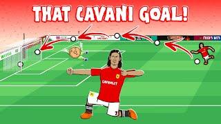 EDINSON CAVANI LOB! (Man Utd vs Fulham, Edinson Cavani Goal Highlights)