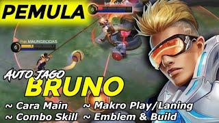 TUTORIAL LENGKAP BRUNO PEMULA CARA MAIN COMBO SKILL EMBLEM & BUILD TERBARU