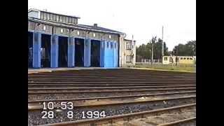 Bahnhof und Bahnbetriebswerk Elsterwerda 1994 (Zeitdokument)- Deutsche Reichsbahn [OC]