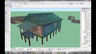 Каркасный дом в Archicad - это просто! Видео 1