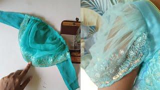 Trending Ruffle Sleeves Design | Comfteble ruffle Sleeve Cutting and Stitching | viral baju design