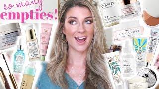 EMPTIES! SOME DEFINITE RESTOCKS, BUT ALSO PRODUCTS I WON'T REPURCHASE | SKINCARE, HAIR, MAKEUP
