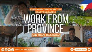 Work From Province: Weekend Reset + Bagyong Carina PH | Vlog 108 | TakeOffPH by Miyo Briones Jr