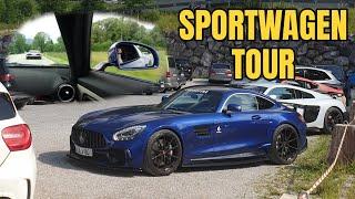 ICH FAHRE BEI EINER SPORTWAGENAUSFAHRT MIT! | Sportwagentour | The Carfluencer