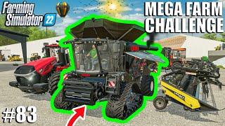 Buying NEW HARVESTER for THE MEGA FARM | MEGA FARM Ep.83 | Farming Simulator 22