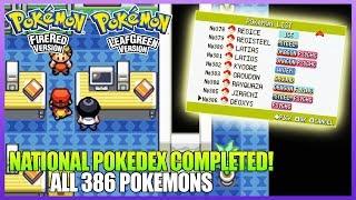 Pokemon FireRed & LeafGreen - National Pokedex Completed All 386 Pokemons