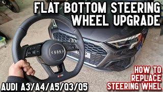 Audi A3 8Y 2021 Steering wheel upgrade replacement or removal