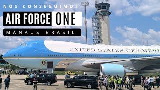 Entramos na pista! Air Force One no Brasil