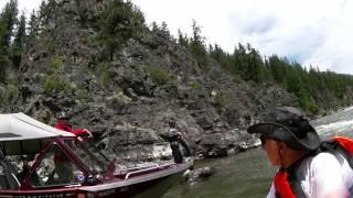 Aftermath of Train Derailment Carrying Boeing 737 Fuselages - Clark Fork River