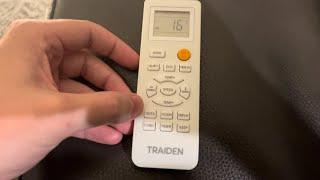 Traiden Ultra Mini Split: How to Change Celsius to Fahrenheit
