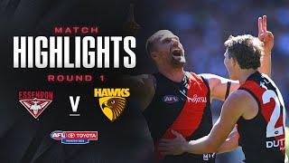 Essendon v Hawthorn Highlights | Round 1, 2024 | AFL