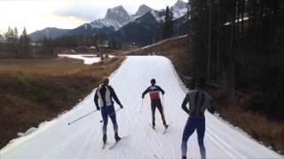 Ben Lustgarten training in Canmore, AB