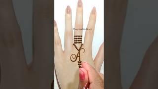 Mehndi design  beautiful "A" alphabet mehandi designs  letter mehndi dizain  #shorts