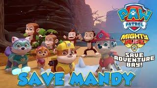 PAW Patrol Mighty Pups Save Adventure Bay - SAVE MANDY - 100% Completion Gameplay