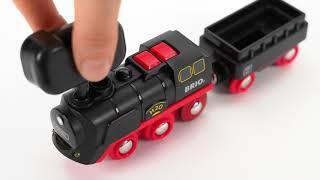 BRIO World - 33884 Battery-Operated Steaming Train