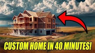 Building A Custom Home In 40 Minutes!