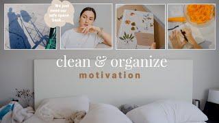 CLEAN AND ORGANIZE WITH ME | deep clean, healthy snack prep, beautifying my home